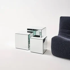 Mesa cúbica con espejos, 40cm