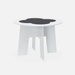 Mesa con pizarra y 4 sillas con almacenaje para niños