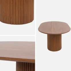 Mesa de centro con efecto de madera