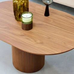 Mesa de centro con efecto de madera