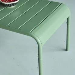 Mesa de centro de jardín bistró de acero, 90cm