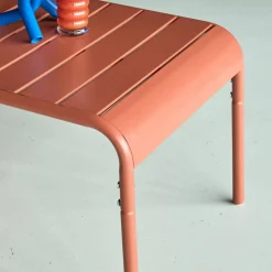 Mesa de centro de jardín bistró de acero, 90cm