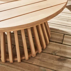 Mesa de centro de jardín de madera