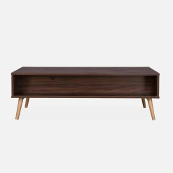 Mesa de centro estilo escandinavo de caña