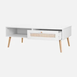 Mesa de centro estilo escandinavo de caña