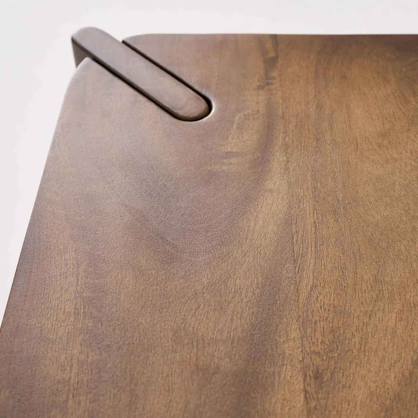 Mesa de centro exótica cuadrada de madera maciza
