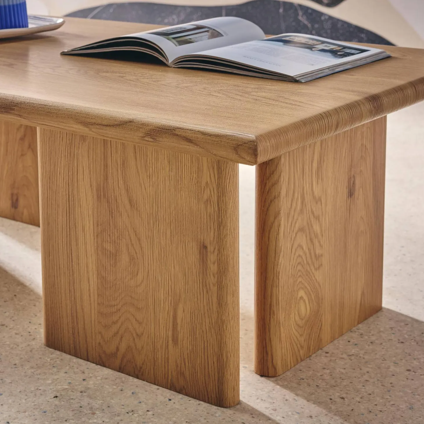 Mesa de centro rectangular