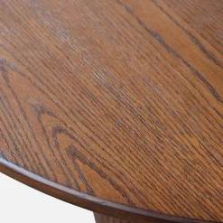 Mesa de comedor de madera de hévea y chapado de roble, 8 plazas
