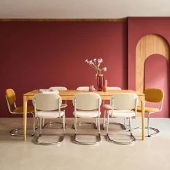 Mesa de comedor hevea y fresno, 8 plazas