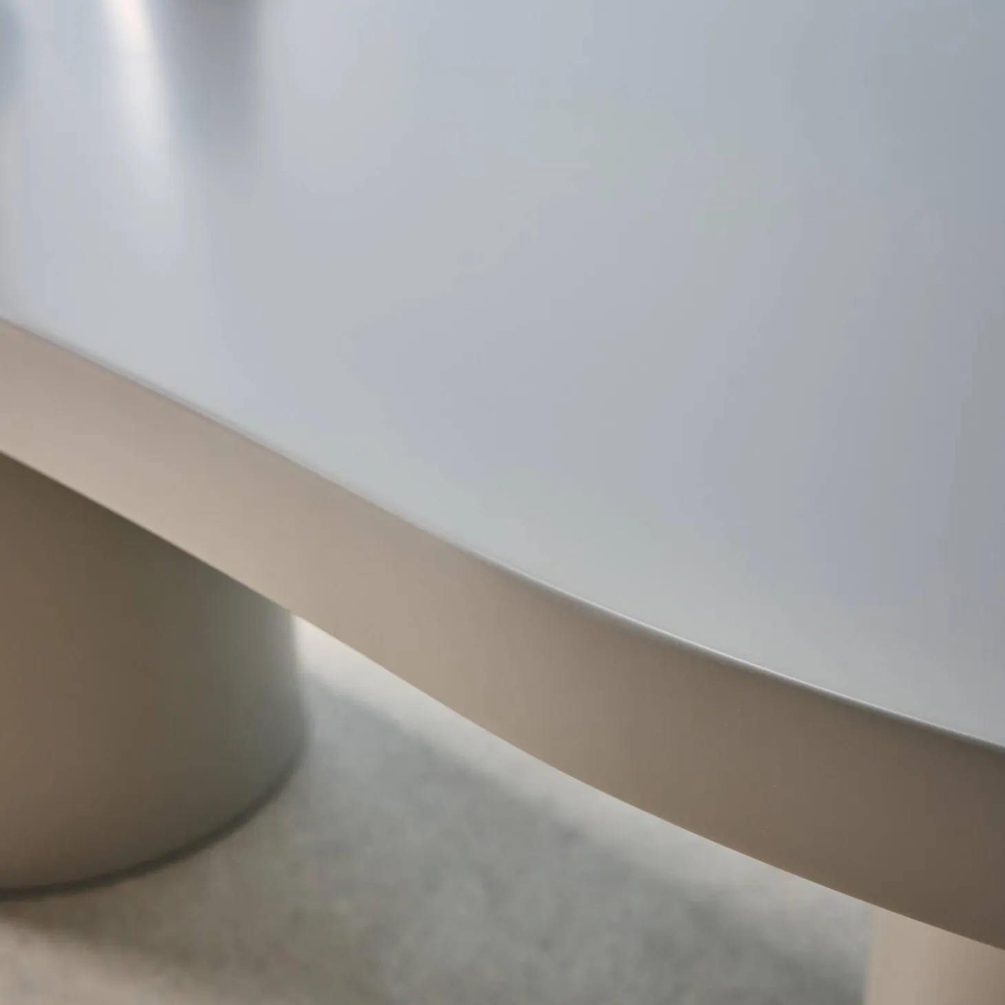Mesa de comedor orgánica estructura de madera de hevea de 8 plazas, 210cm