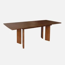 Mesa de comedor rectangular extensible de madera, 6-8 plazas