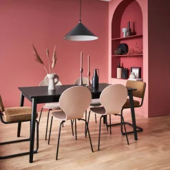 Mesa de comedor rectangular extensible de 6-8 plazas