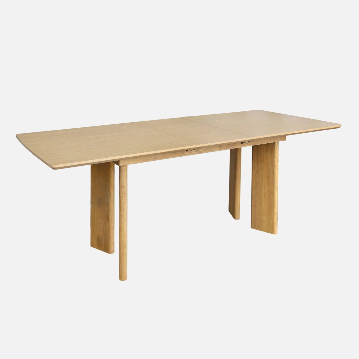 Mesa de comedor rectangular extensible de madera, 6-8 plazas