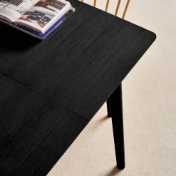 Mesa de comedor rectangular extensible de madera, 4-6 plazas