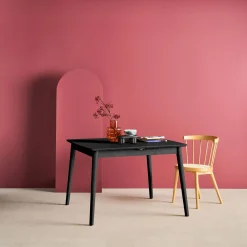 Mesa de comedor rectangular extensible de madera, 4-6 plazas