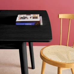 Mesa de comedor rectangular extensible de madera, 4-6 plazas