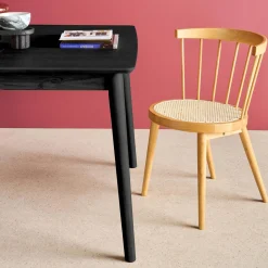 Mesa de comedor rectangular extensible de madera, 4-6 plazas