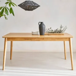 Mesa de comedor rectangular extensible de 6-8 plazas