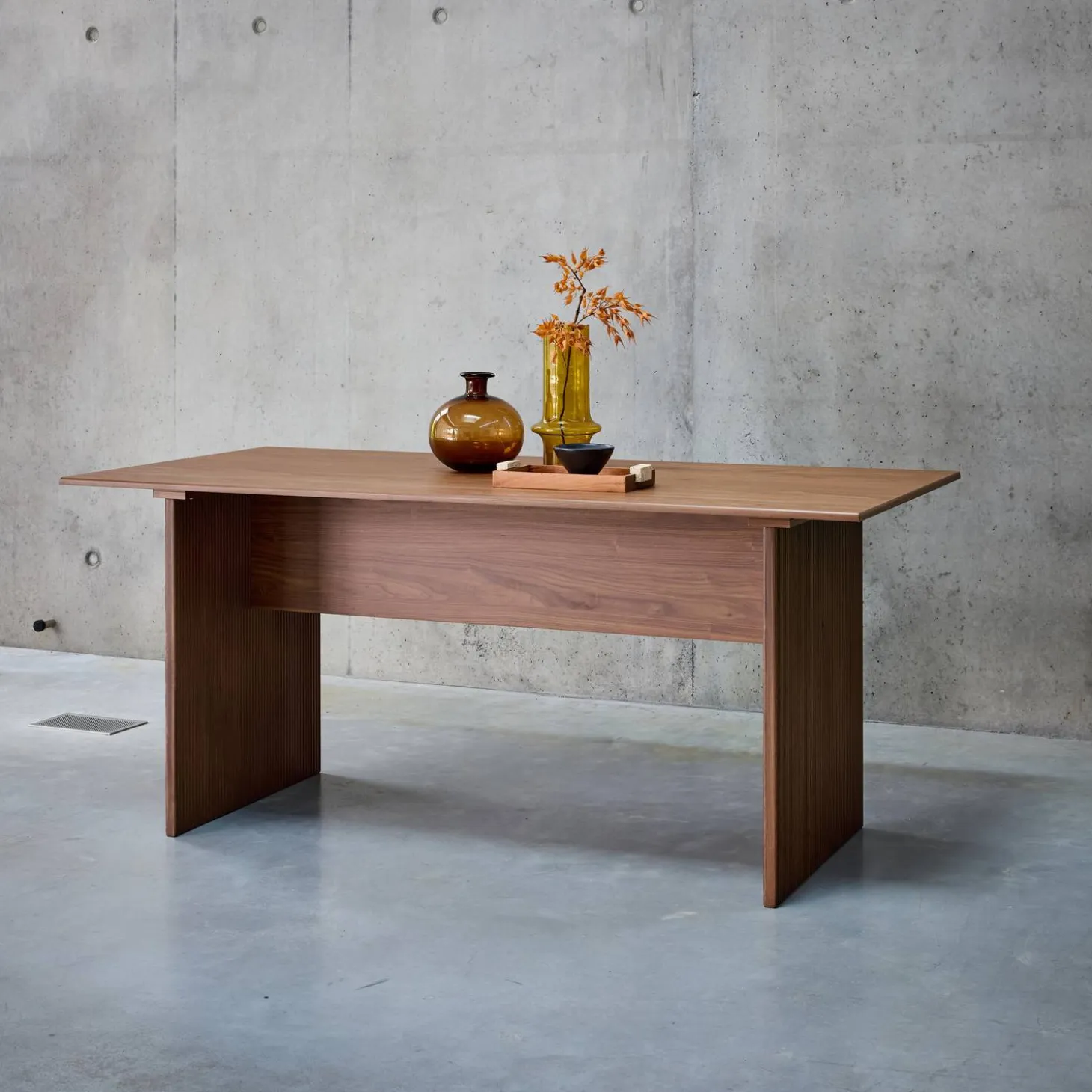 Mesa de comedor rectangular con efecto madera de 4-6 plazas, 170cm