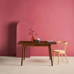 Mesa de comedor rectangular extensible de madera, 4-6 plazas