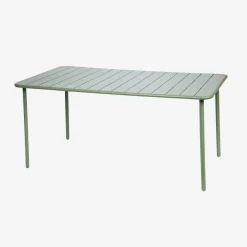 Mesa de jardín bistró de acero, 6-8 plazas, 160cm