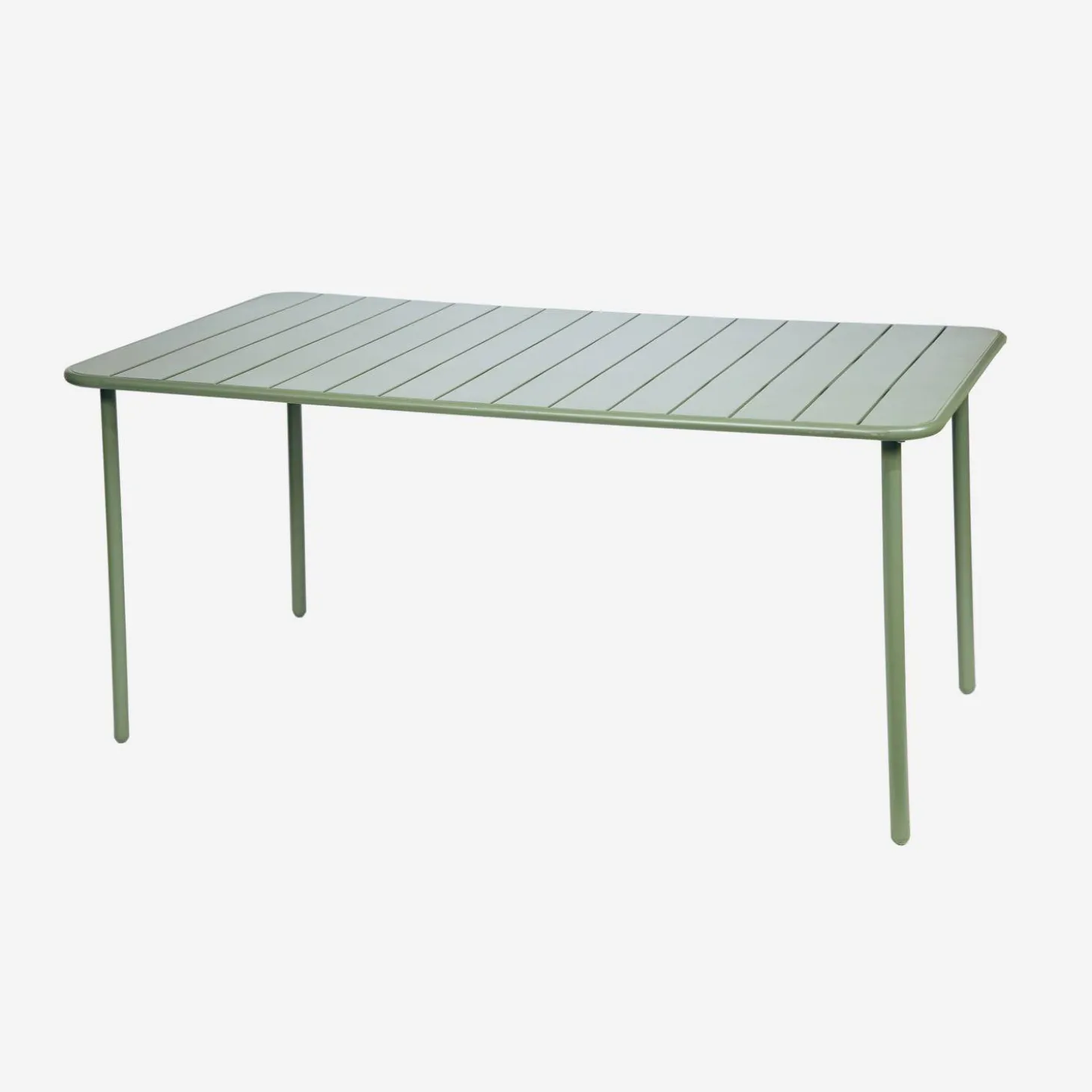 Mesa de jardín bistró de acero, 6-8 plazas, 160cm