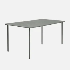 Mesa de jardín bistró de acero, 6-8 plazas, 160cm