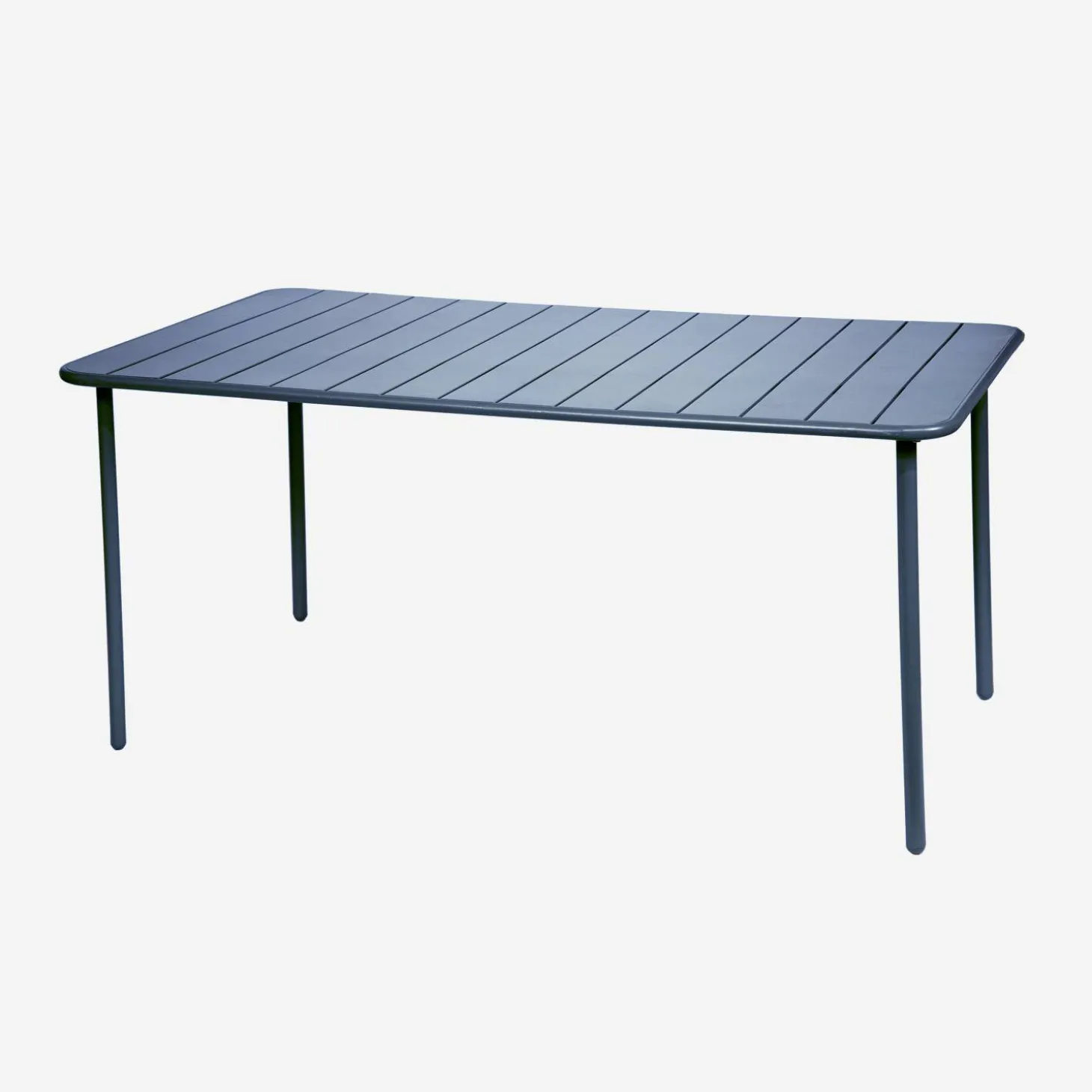 Mesa de jardín bistró de acero, 6-8 plazas, 160cm