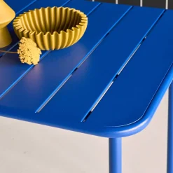 Mesa de jardín bistró de acero, 6-8 plazas, 160cm