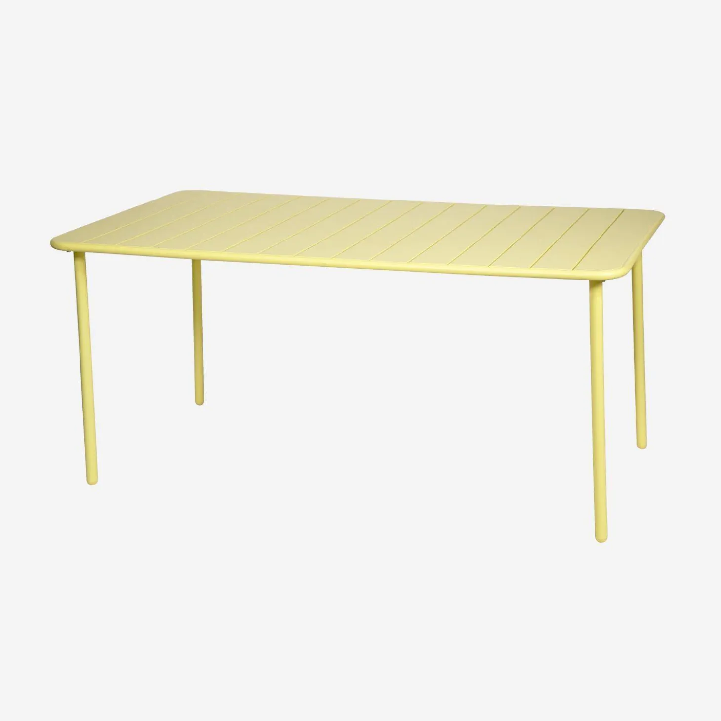 Mesa de jardín bistró de acero, 6-8 plazas, 160cm
