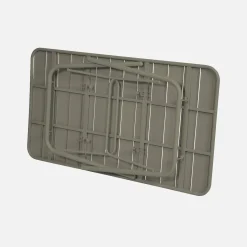 Mesa de jardín bistró de acero plegable, 6 plazas, 140cm