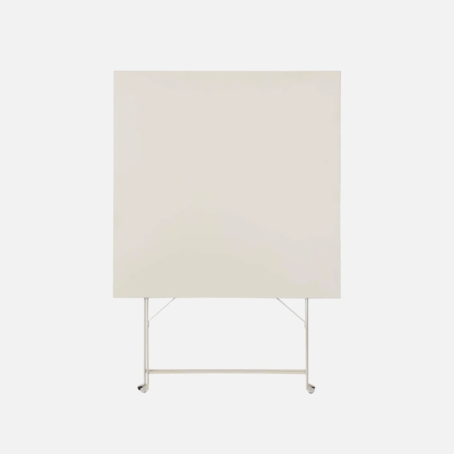 Mesa de jardín bistró plegable de acero, 2 plazas, 70cm