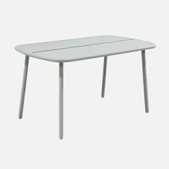 Mesa de jardín de aluminio, 4-6 plazas