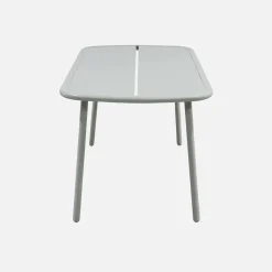 Mesa de jardín de aluminio, 4-6 plazas