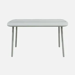 Mesa de jardín de aluminio, 4-6 plazas