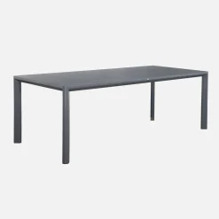 Mesa de jardín de aluminio con 2 bancos de 8 plazas