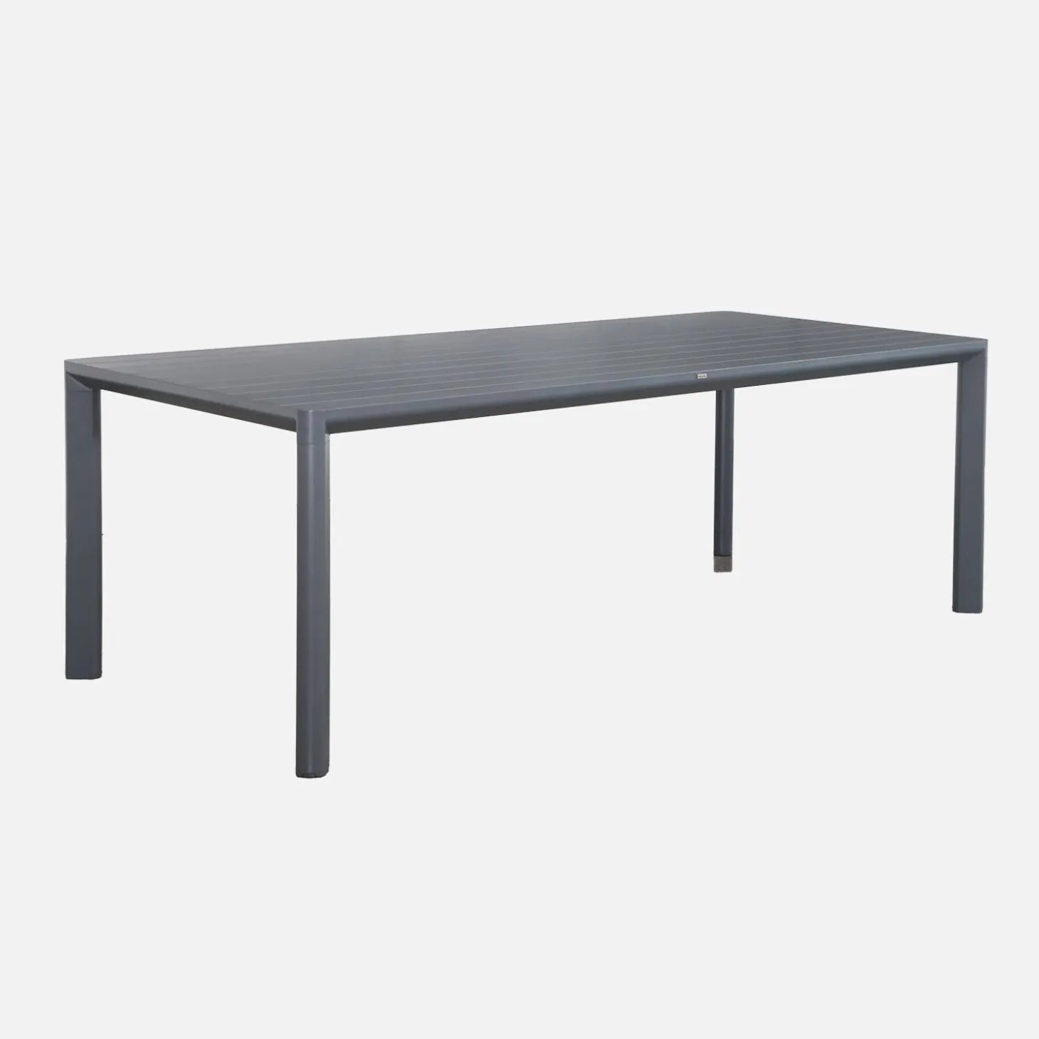 Mesa de jardín de aluminio con 2 bancos de 8 plazas