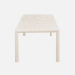Mesa de jardín de aluminio de 8 plazas