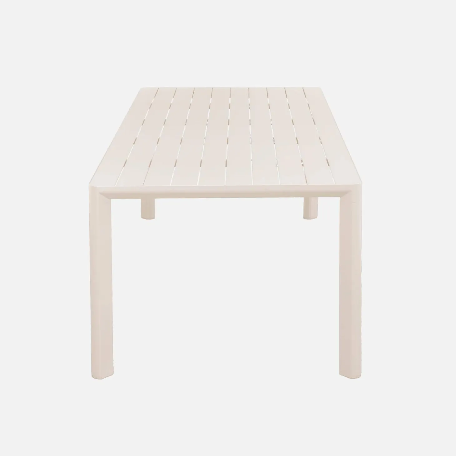 Mesa de jardín de aluminio de 8 plazas