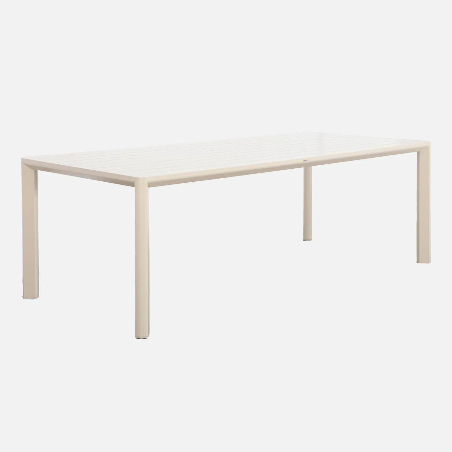 Mesa de jardín de aluminio de 8 plazas