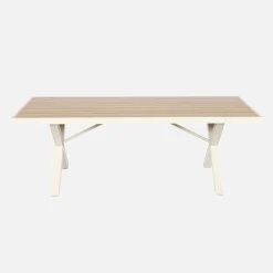 Mesa de jardín de aluminio, 8 plazas