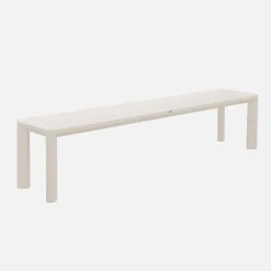 Mesa de jardín de aluminio con 2 bancos de 8 plazas