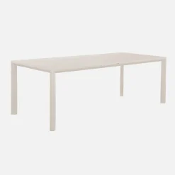 Mesa de jardín de aluminio con 2 bancos de 8 plazas