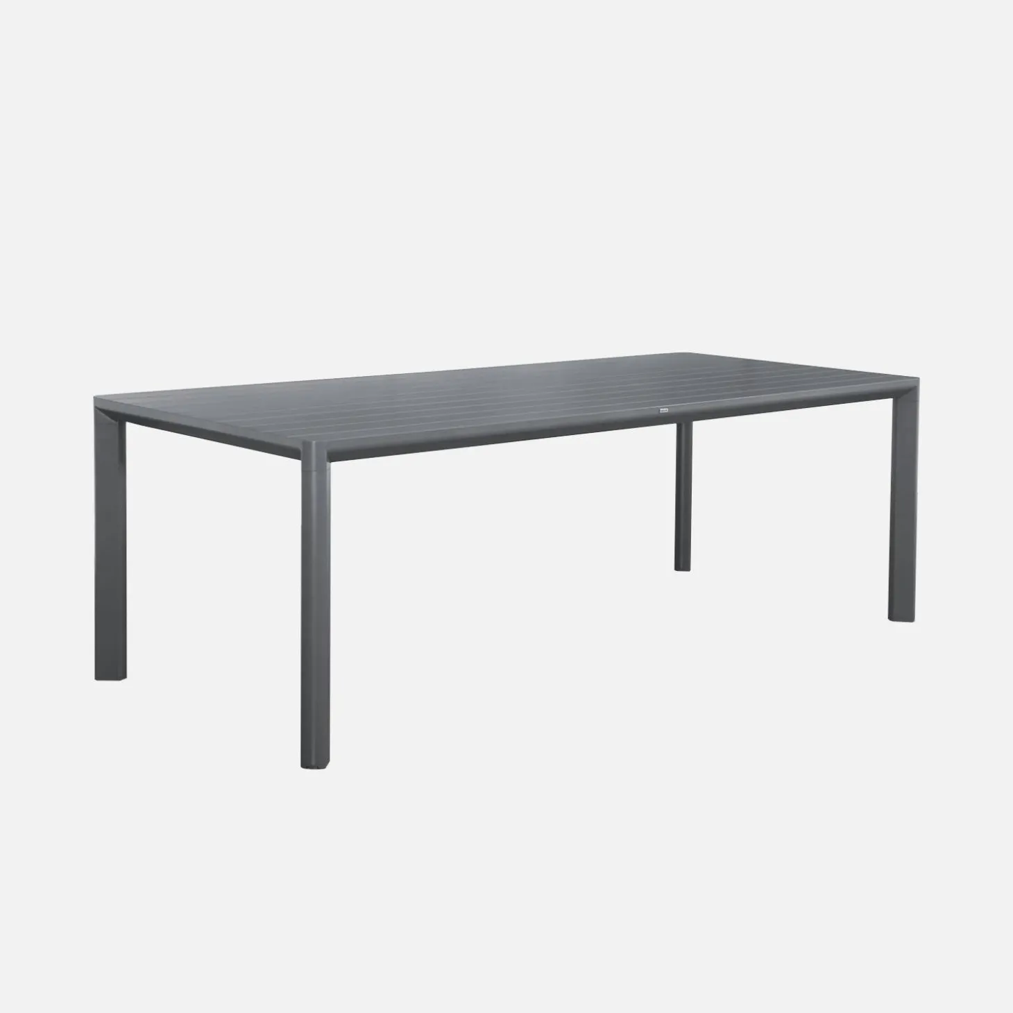 Mesa de jardín de aluminio con 1 banco y 4 sillones