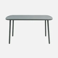 Mesa de jardín de aluminio, 4-6 plazas
