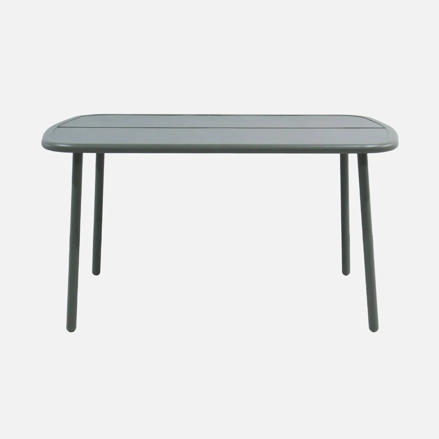 Mesa de jardín de aluminio, 4-6 plazas