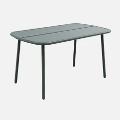 Mesa de jardín de aluminio, 4-6 plazas