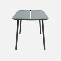 Mesa de jardín de aluminio, 4-6 plazas
