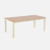 Mesa de jardín de aluminio, 8 plazas
