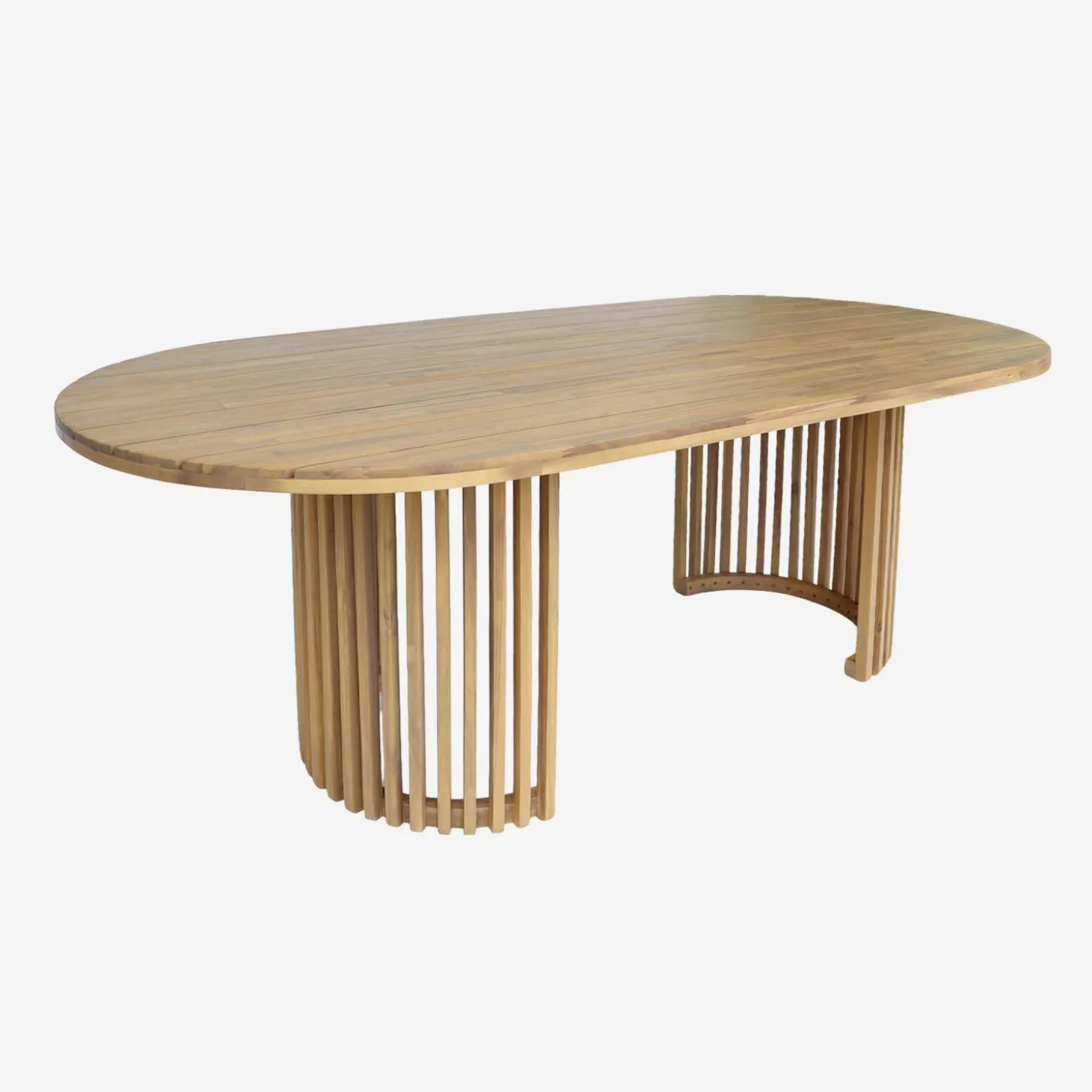 Mesa de jardín de madera de acacia, 6 plazas